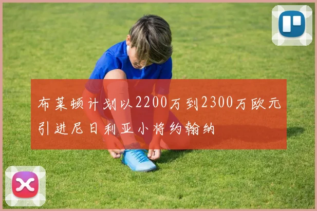 布莱顿计划以2200万到2300万欧元引进尼日利亚小将约翰纳